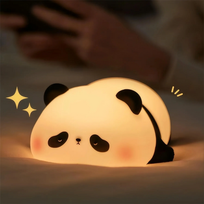 Cute LED Panda Silicone Night Light - Rechargeable